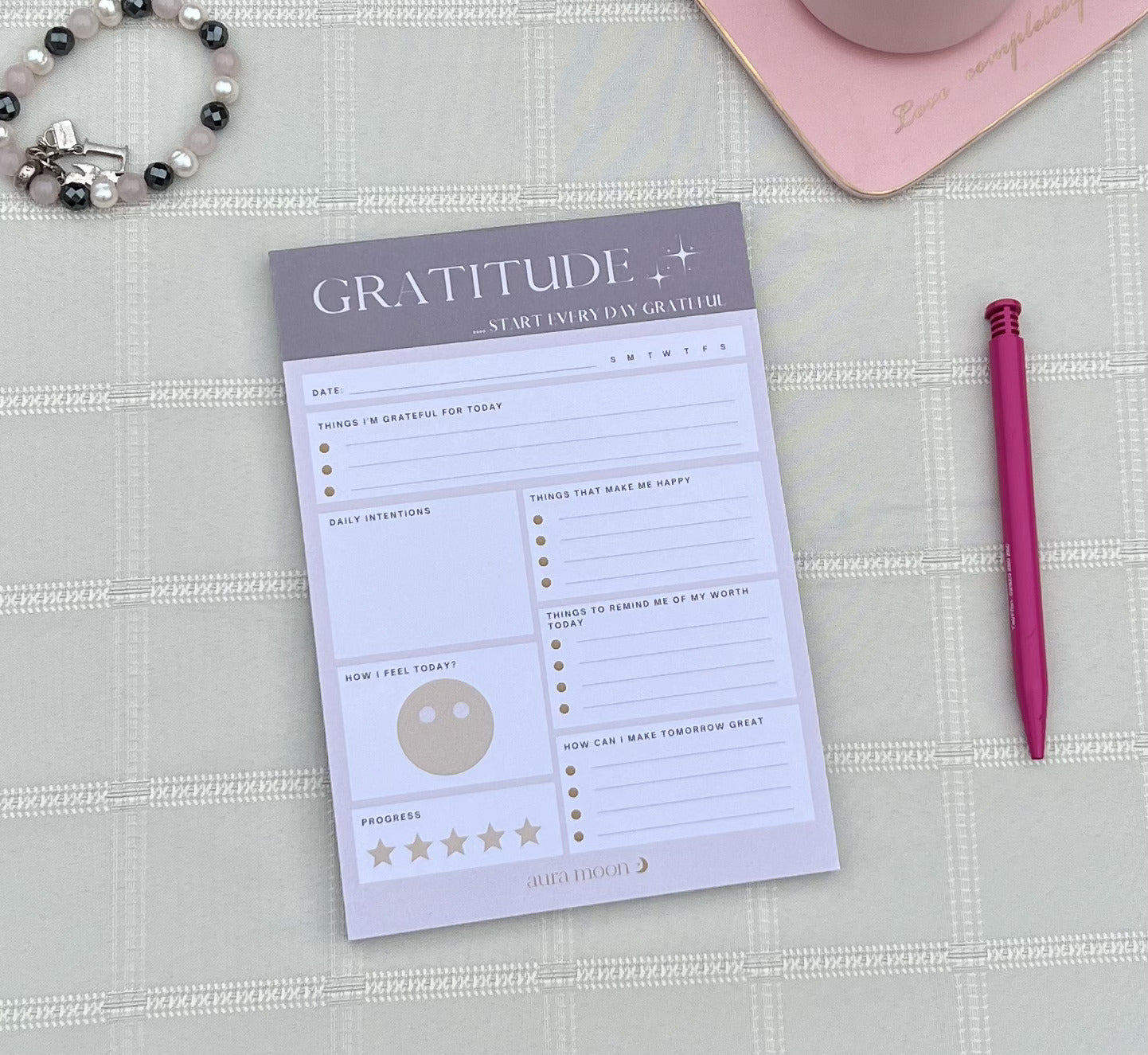 'WELLNESS BUNDLE"  desk pads to support your mind